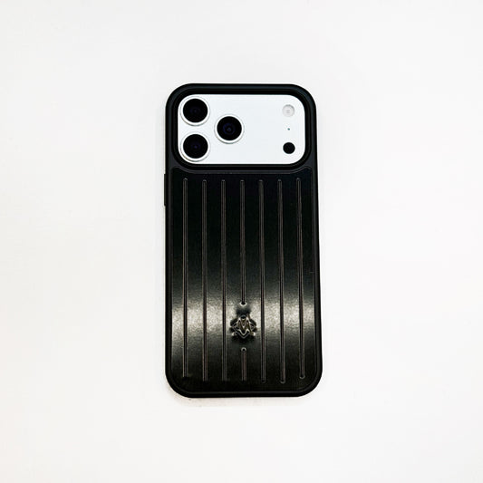 Ribbed Metallic Armor iPhone Case – Stylish Protection Inspired by Travel