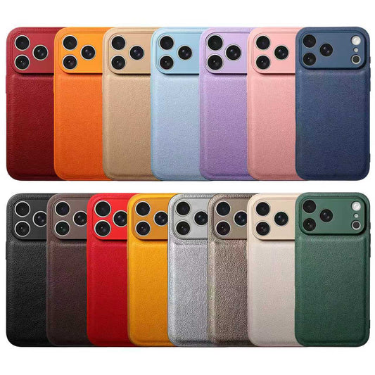 Δερμάτινη θήκη Premium Litchi Skin Pattern για iPhone