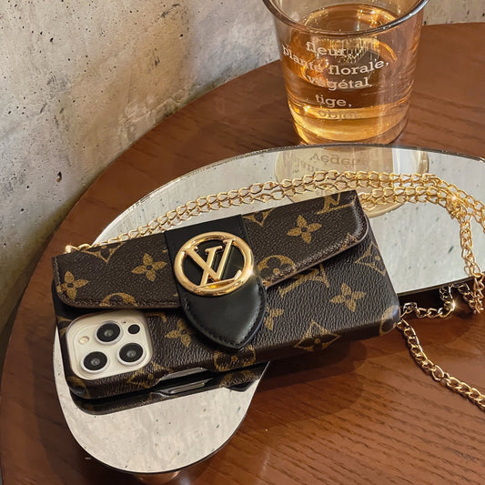 Ylellinen CrossBody-korttikotelo iPhone-kotelo