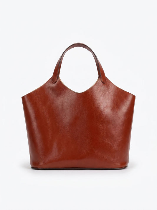 Fourre-tout en cuir minimal — Style quotidien sans effort