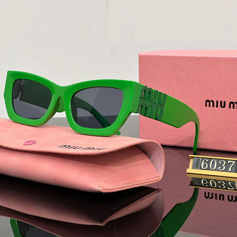 Gafas de sol cuadradas de ojo de gato de moda 6037