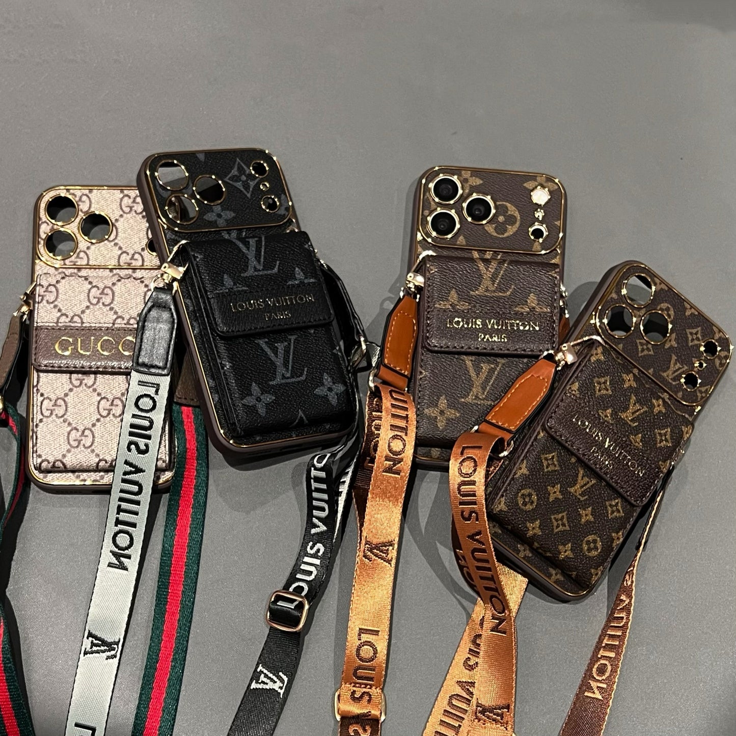Nové klasické luxusní pouzdro na telefon s držákem na karty 09