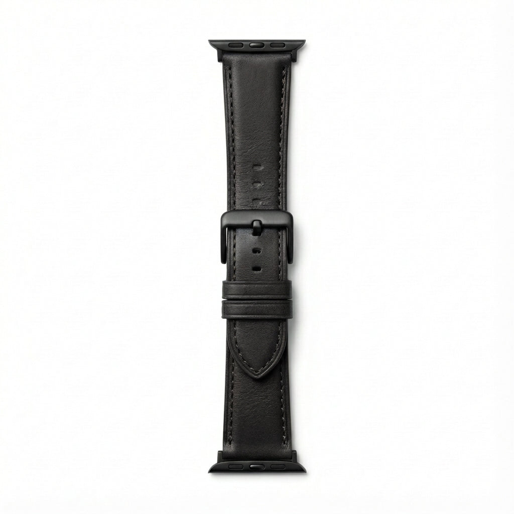 Horlogeband van volnerf leer