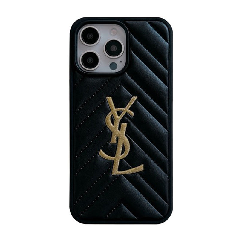 Saint Black & Bílé kožené pouzdro na iPhone