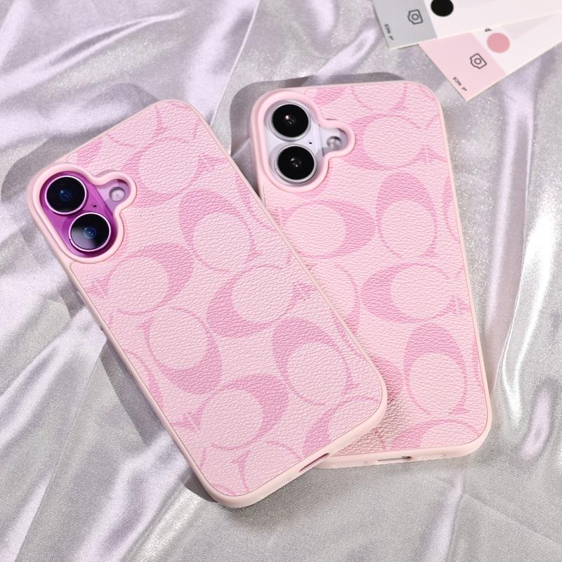 Funda protectora para iPhone con textura de cuero suave