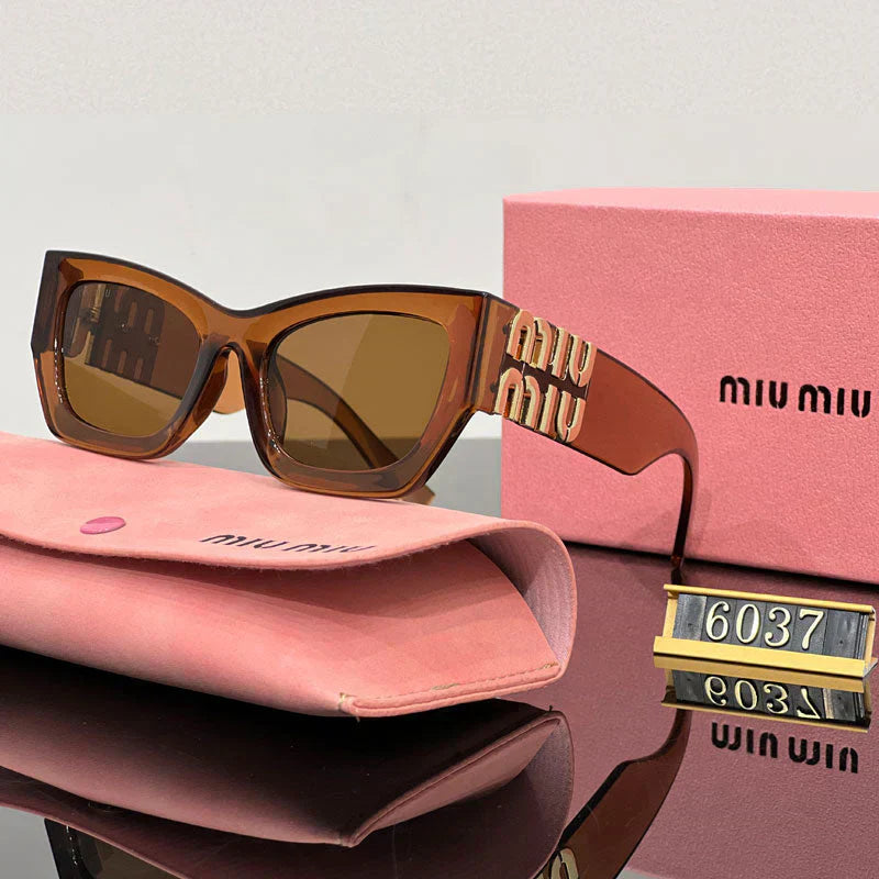 Gafas de sol cuadradas de ojo de gato de moda 6037