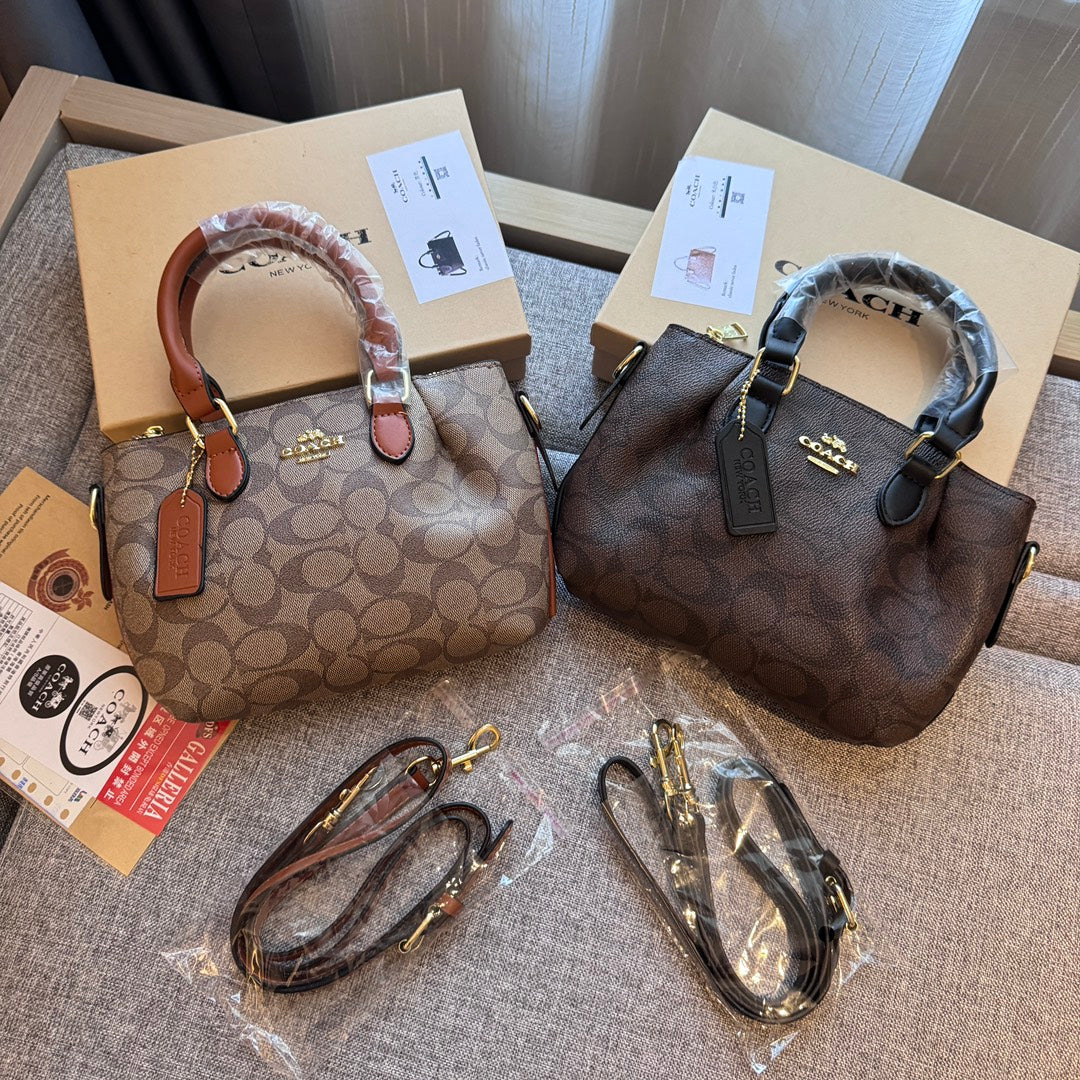 Feita com perfeição: bolsa de mão de couro com toque luxuoso