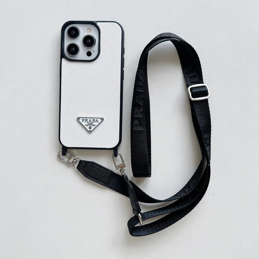 Ylellinen Crossbody nahkainen iPhone-kotelo