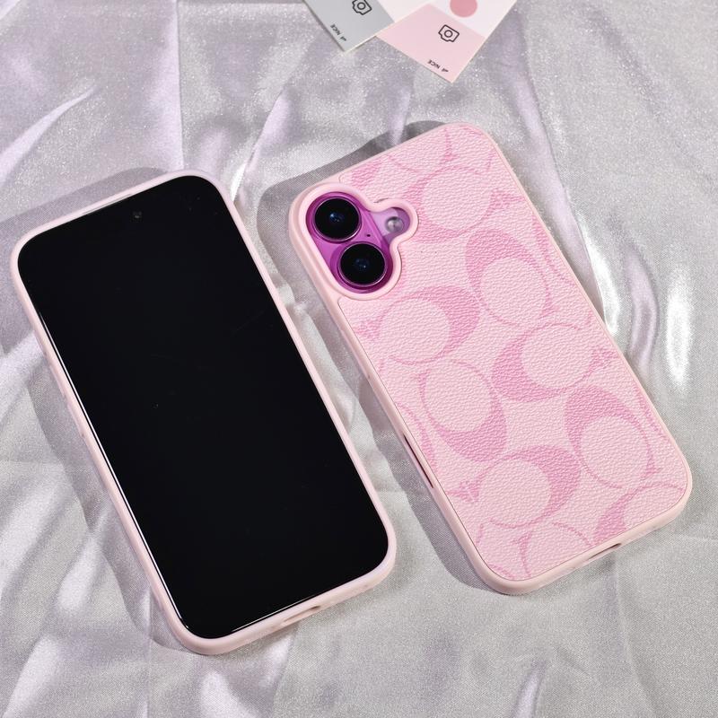 Funda protectora para iPhone con textura de cuero suave