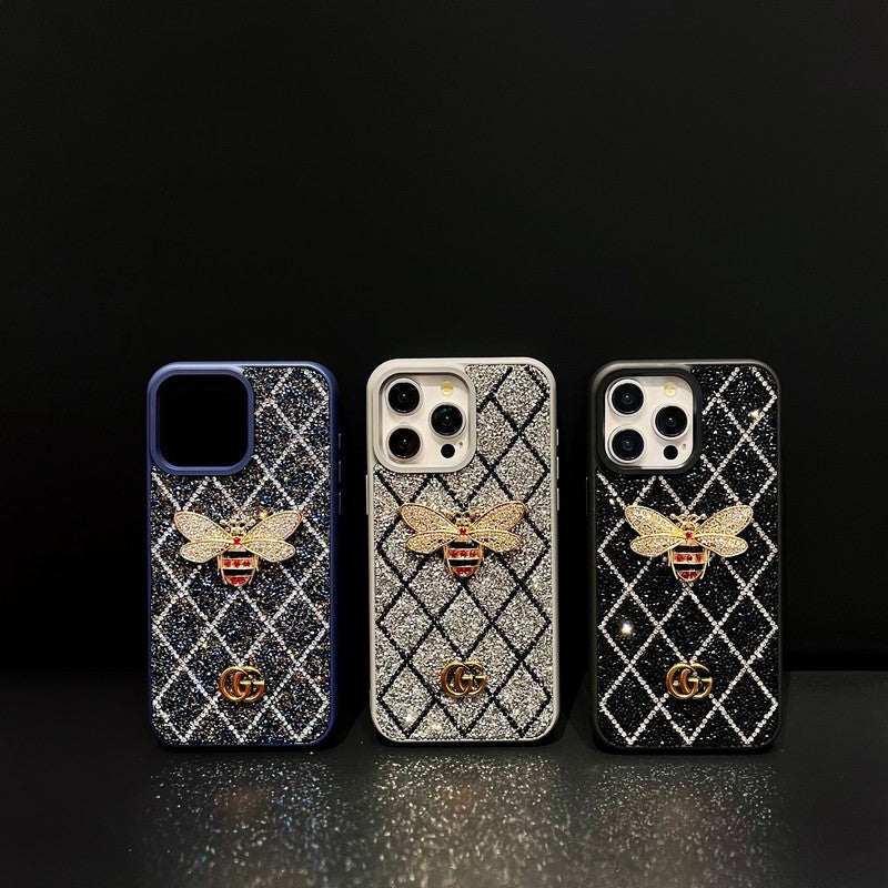 Premium Bee Diamond iPhone -kotelo