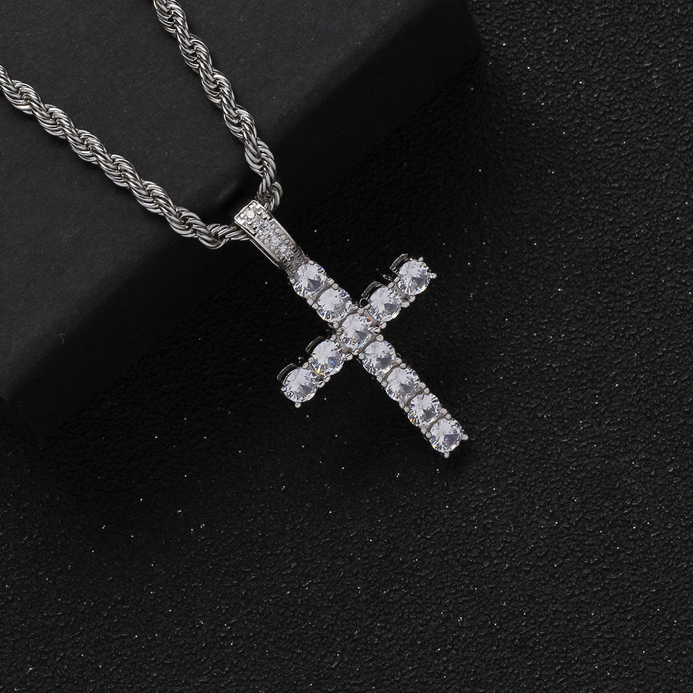 Iced Cross Necklace