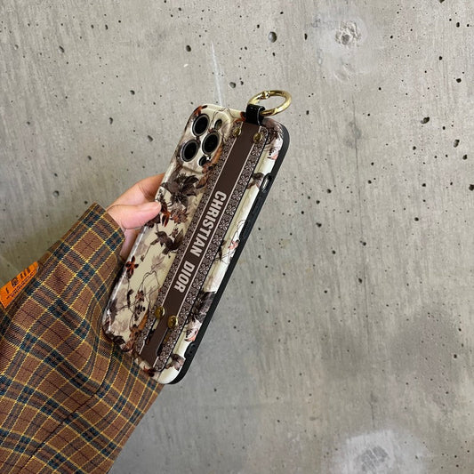 Modni ovitek za iPhone z zapestnico iz javorjevih listov