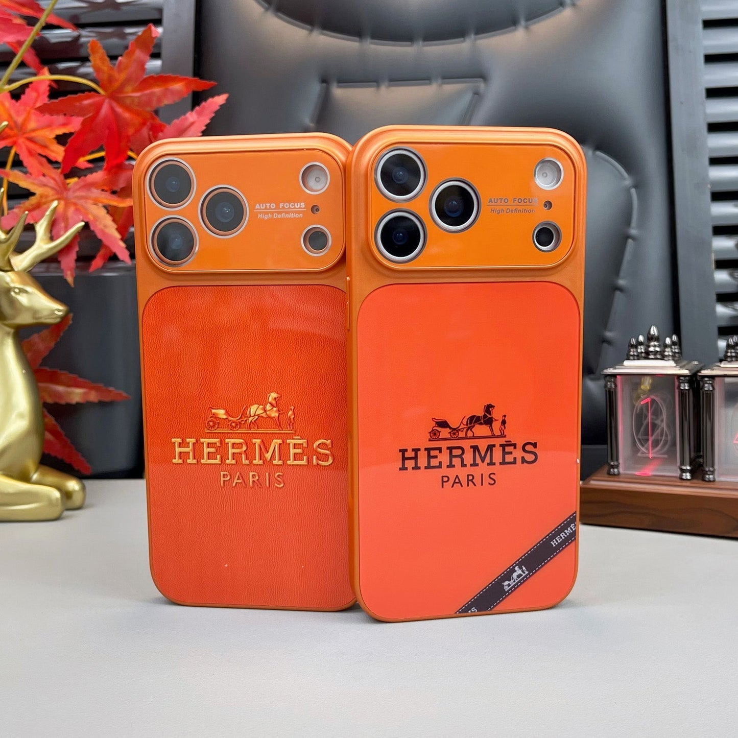 H Luxury Orange Series iPhone etui