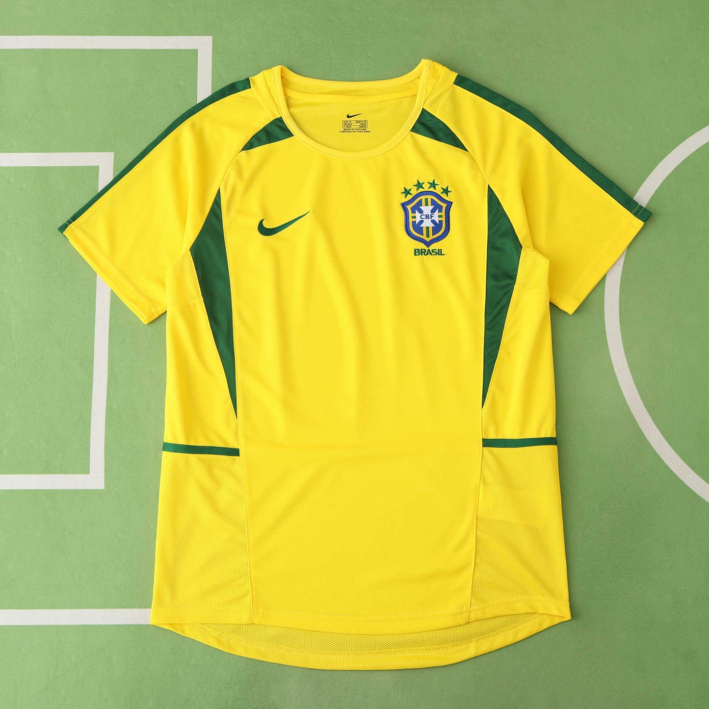 Brazil Home Retro säsongströja 2002
