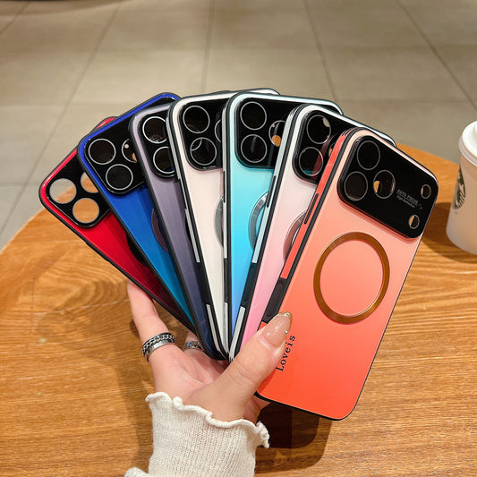 Husă pentru telefon MagSafe cu gradient magnetic cu protecție pentru lentile