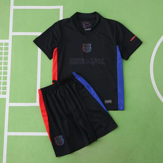 バルセロナ アウェイ トラビス スコット 24/25 シーズン キッズ キット