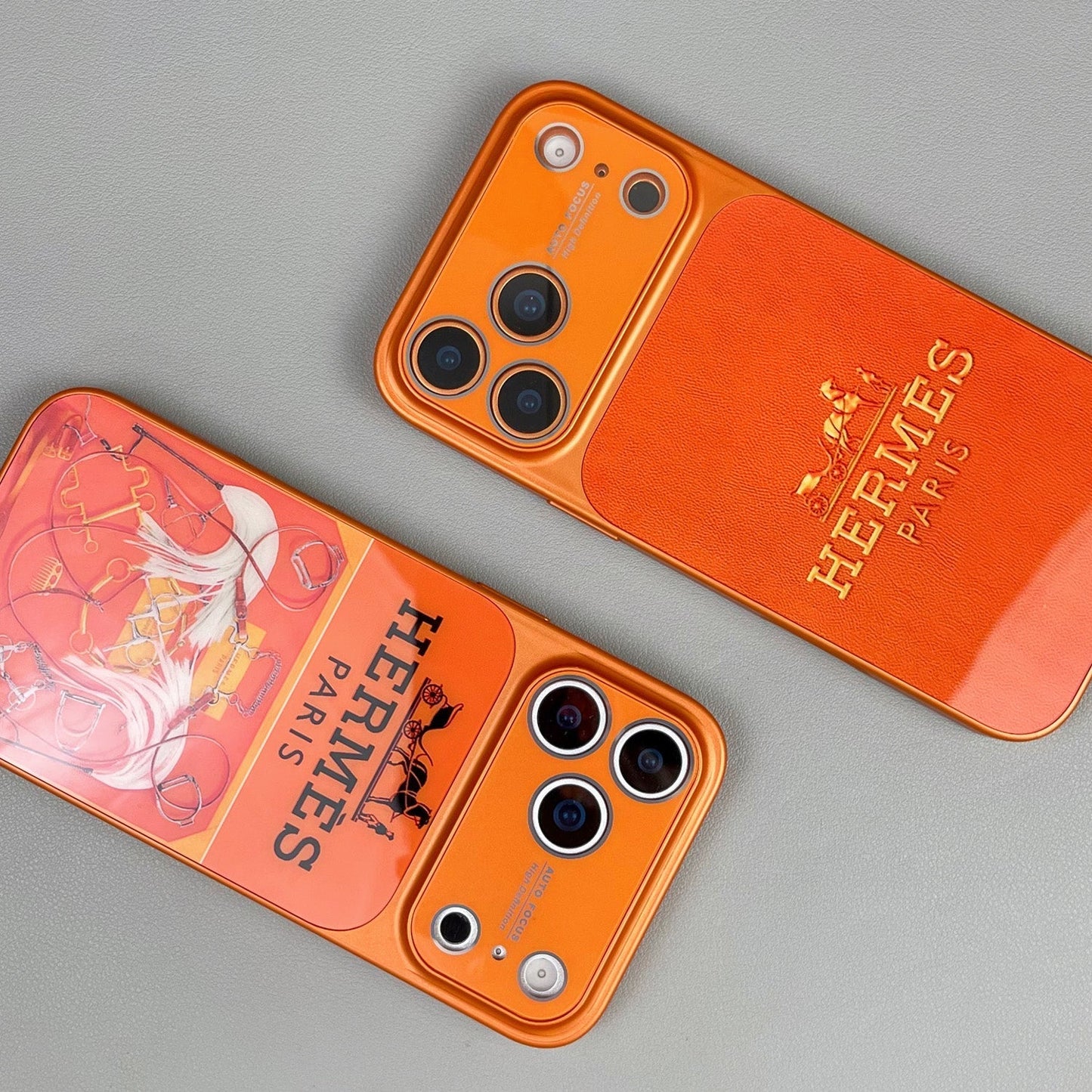 H Luxury Orange Series iPhone etui