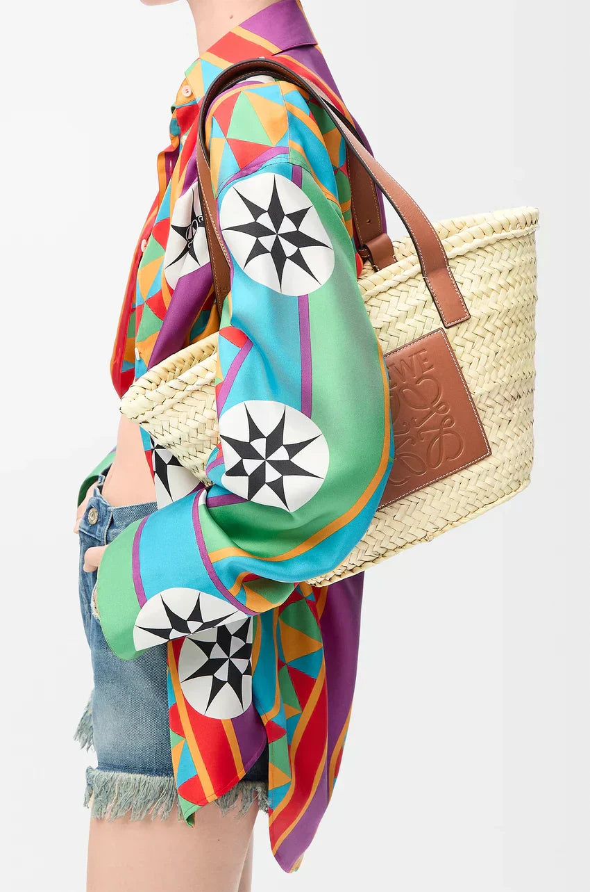 أوراق النخيل الفاخرة وسلة LYW الطبيعية