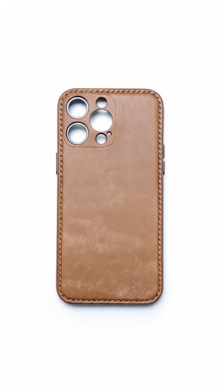 Full-grain Leather Unibody iPhone-deksel – The Art of Pure Leather Craft