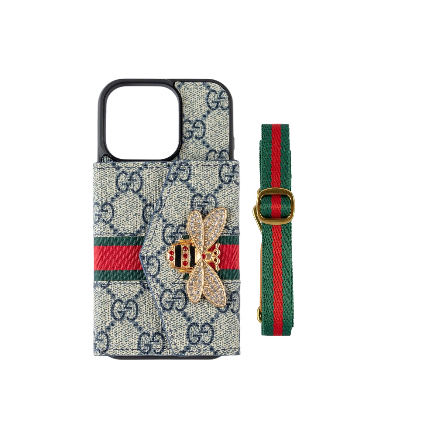 Étui pour iPhone à bandoulière avancé haut de gamme avec porte-cartes & Bandoulière