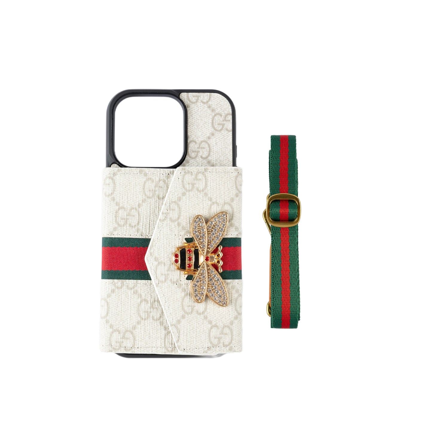 Étui pour iPhone à bandoulière avancé haut de gamme avec porte-cartes & Bandoulière