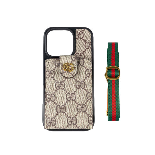 Ylellinen Crossbody iPhone -kotelo korttipidikkeellä & hihnalla