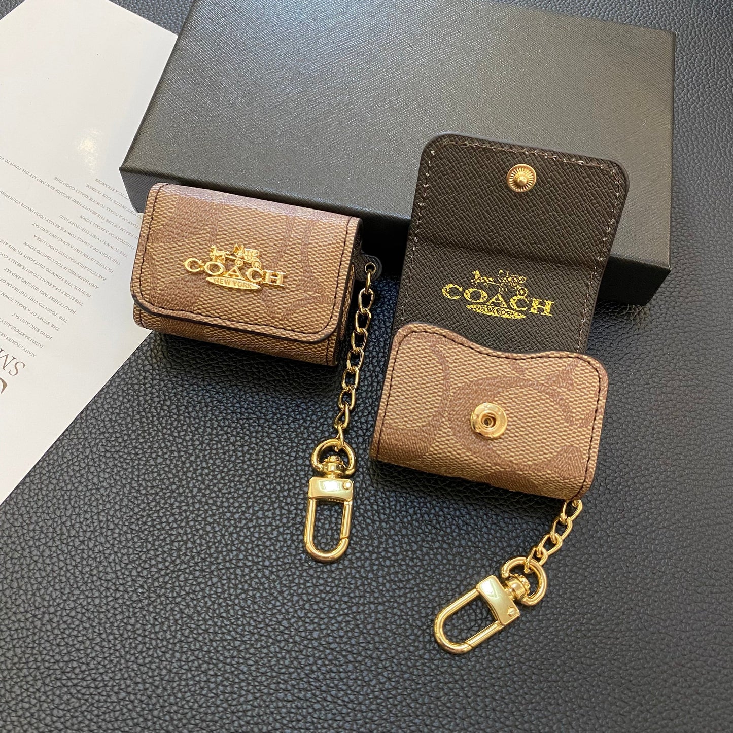 Luxury Classic AirPods Pro Cases Light Brown- LGK240425