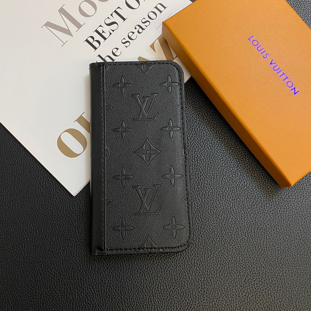 MONOGRAM USNJEN OVITEK ZA KARTICE GALAXY CASE ZA SAMSUNG