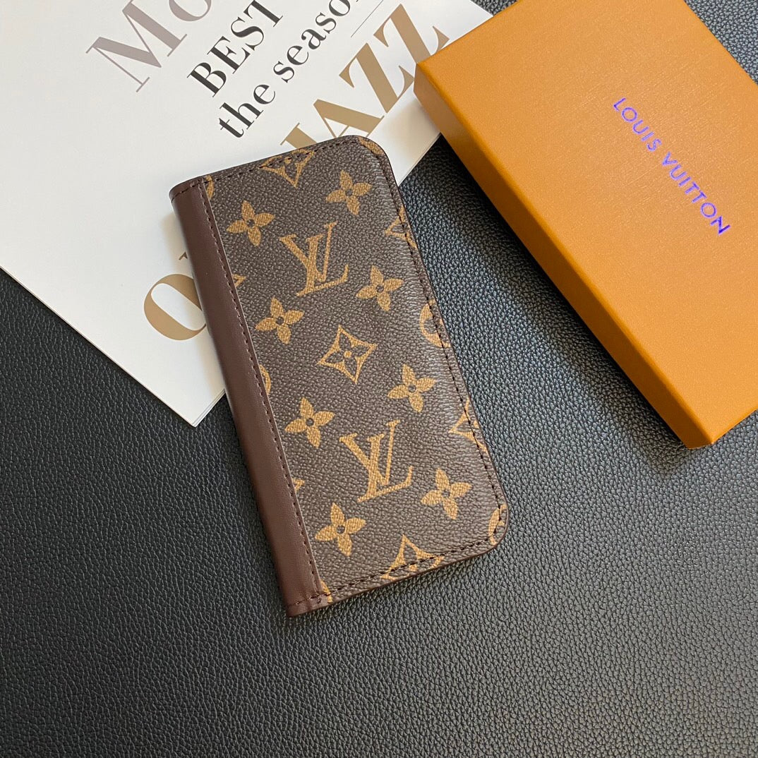 MONOGRAM USNJEN OVITEK ZA KARTICE GALAXY CASE ZA SAMSUNG