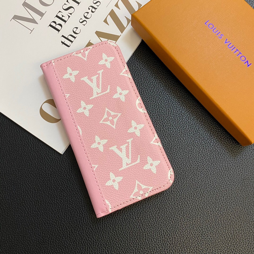 MONOGRAM USNJEN OVITEK ZA KARTICE GALAXY CASE ZA SAMSUNG
