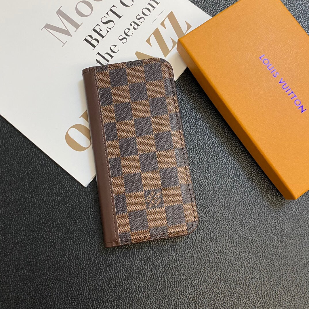 MONOGRAM USNJEN OVITEK ZA KARTICE GALAXY CASE ZA SAMSUNG