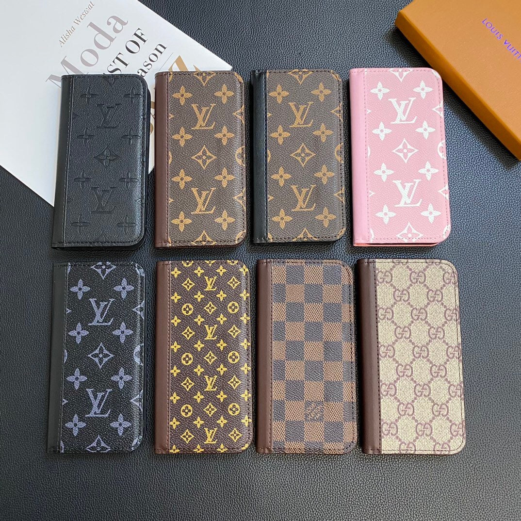 MONOGRAM USNJEN OVITEK ZA KARTICE GALAXY CASE ZA SAMSUNG