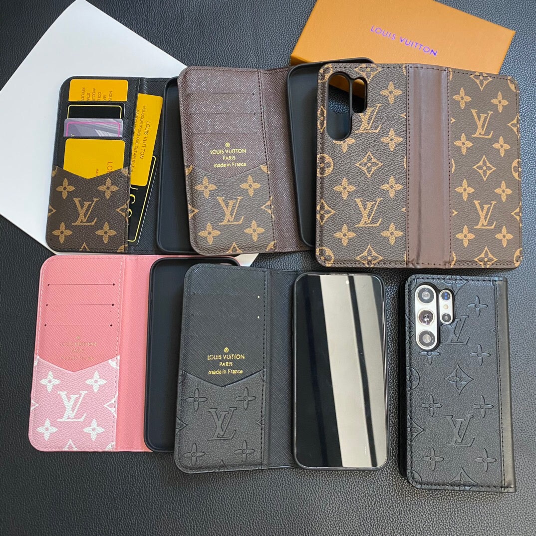 MONOGRAM USNJEN OVITEK ZA KARTICE GALAXY CASE ZA SAMSUNG