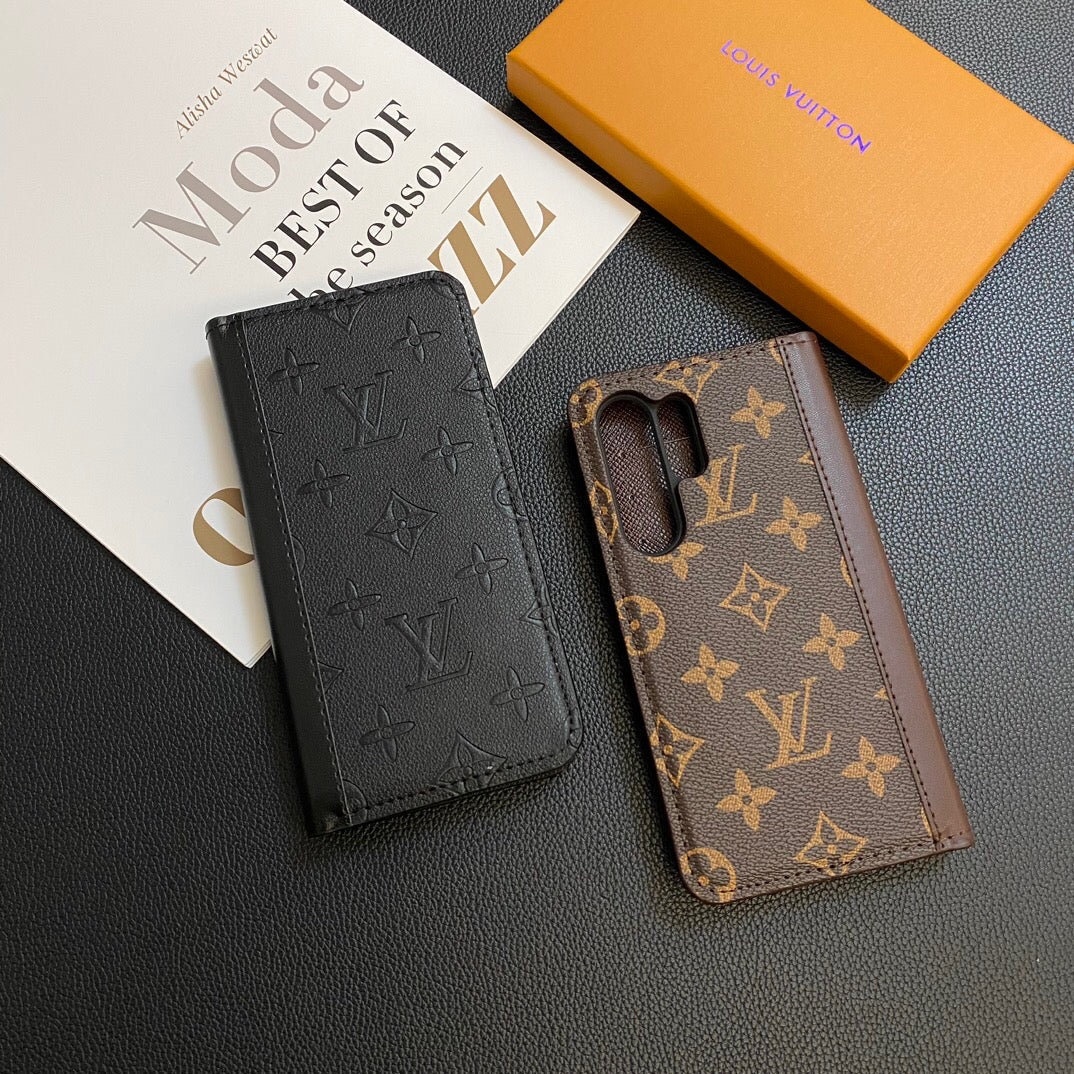 MONOGRAM USNJEN OVITEK ZA KARTICE GALAXY CASE ZA SAMSUNG