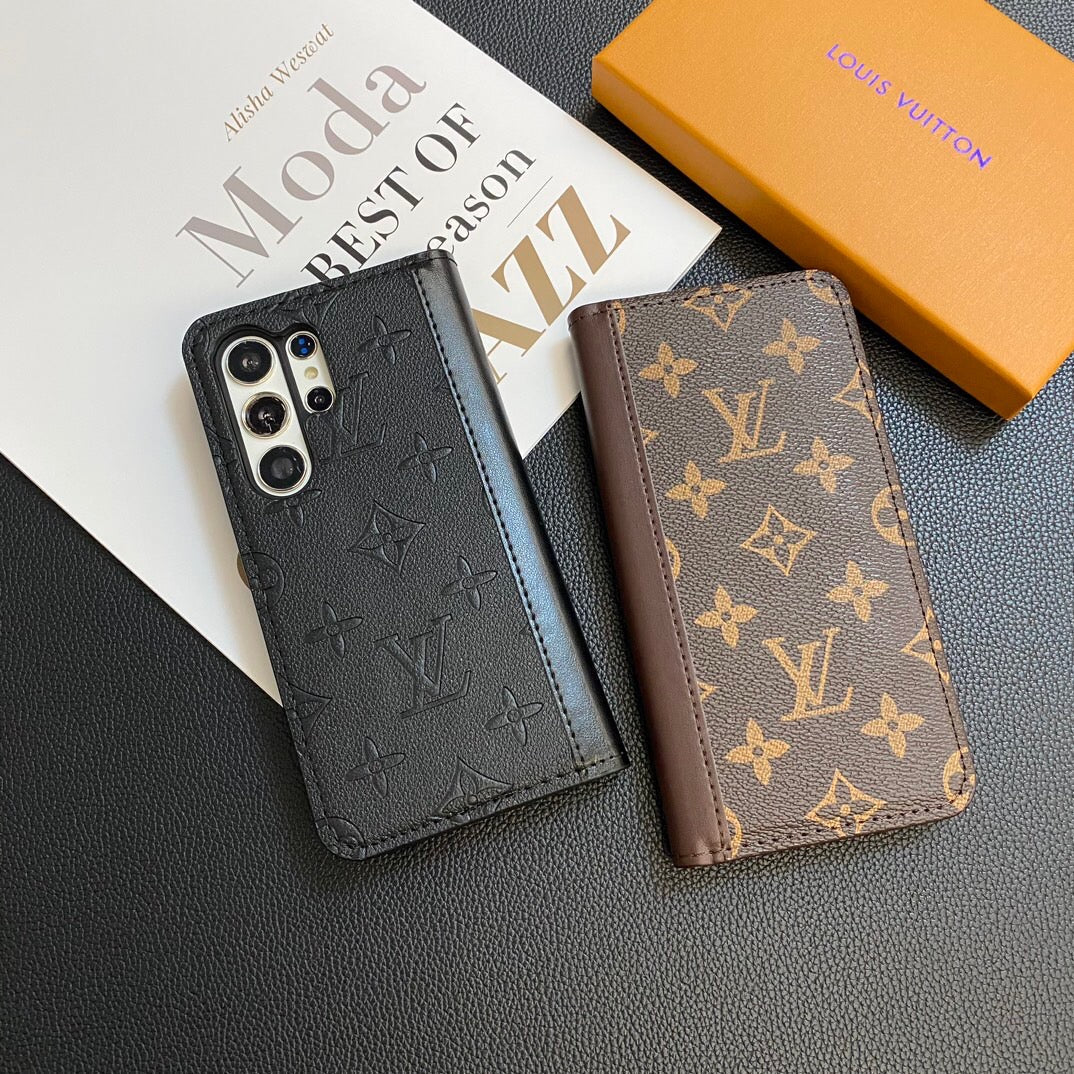 MONOGRAM USNJEN OVITEK ZA KARTICE GALAXY CASE ZA SAMSUNG