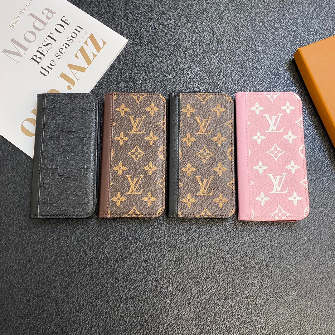 MONOGRAM USNJEN OVITEK ZA KARTICE GALAXY CASE ZA SAMSUNG