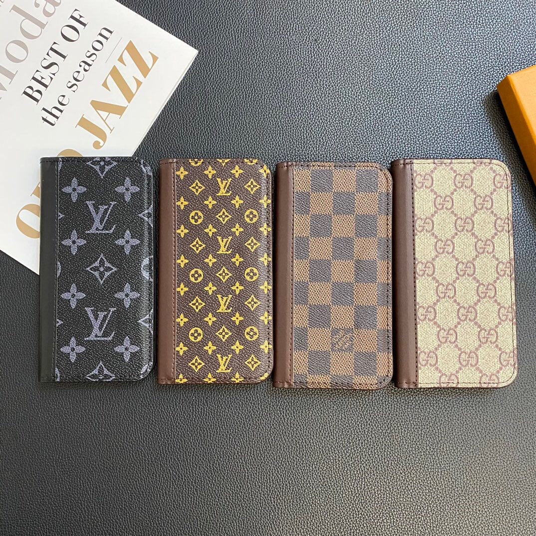 MONOGRAM USNJEN OVITEK ZA KARTICE GALAXY CASE ZA SAMSUNG