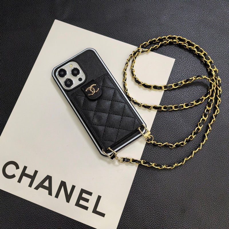 Elegantní crossbody kožené pouzdro na iPhone