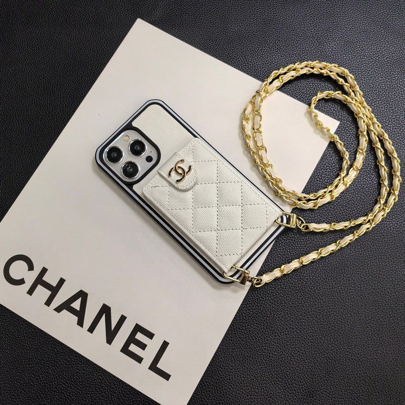 Elegantní crossbody kožené pouzdro na iPhone
