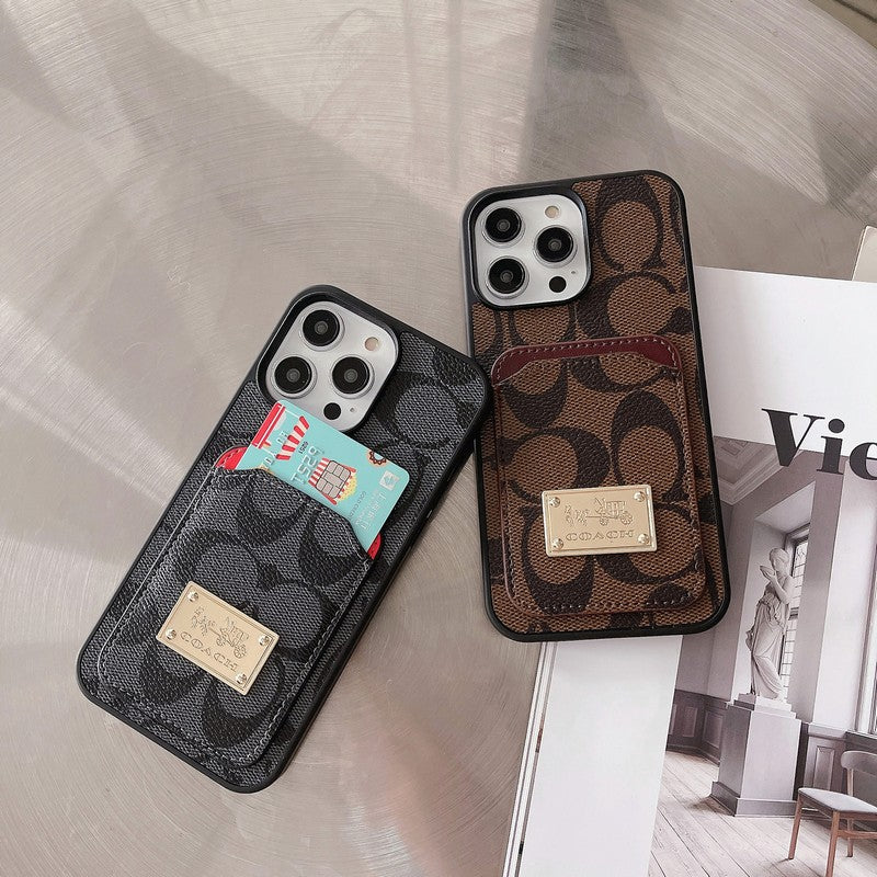 Husă clasică pentru iPhone din piele