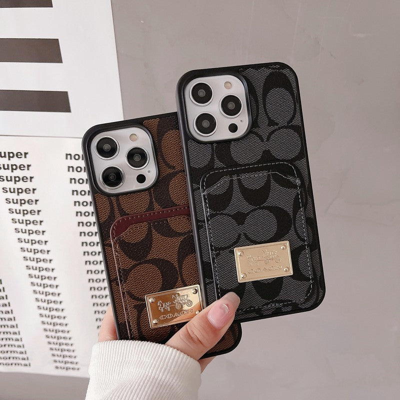 Husă clasică pentru iPhone din piele