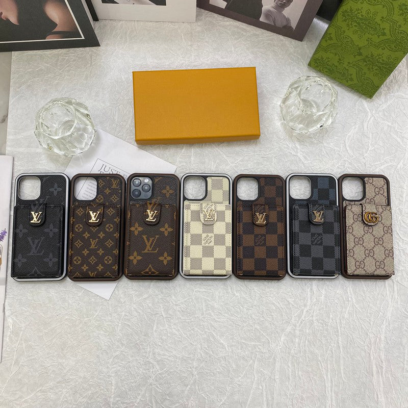 Custodia per iPhone di lusso con custodia per carte