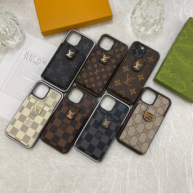 Custodia per iPhone di lusso con custodia per carte