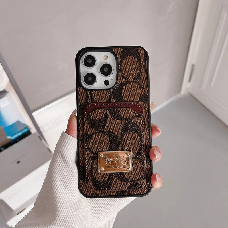 Husă clasică pentru iPhone din piele