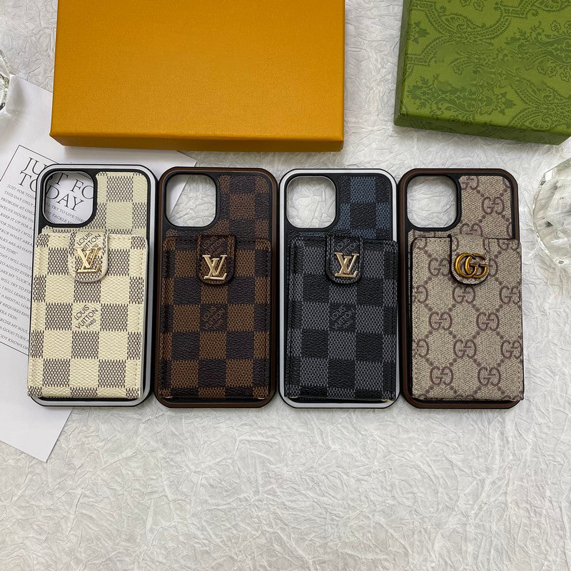 Custodia per iPhone di lusso con custodia per carte