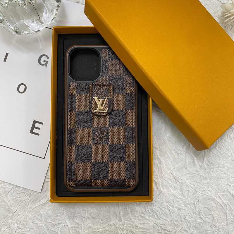 Custodia per iPhone di lusso con custodia per carte