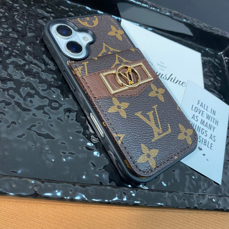 Bolsa de cartão luxuosa com logotipo dourado para iPhone