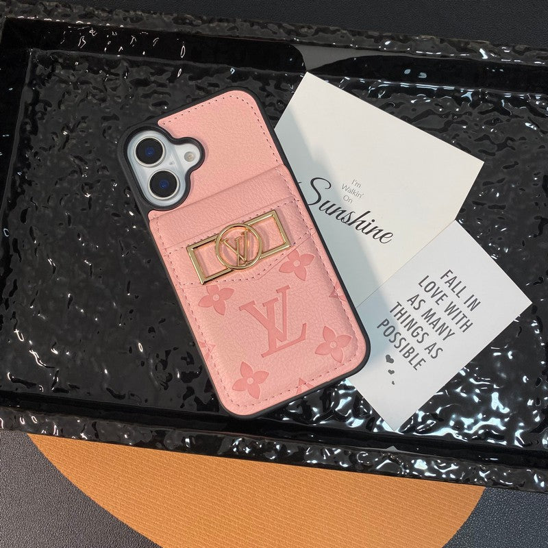 Bolsa de cartão luxuosa com logotipo dourado para iPhone