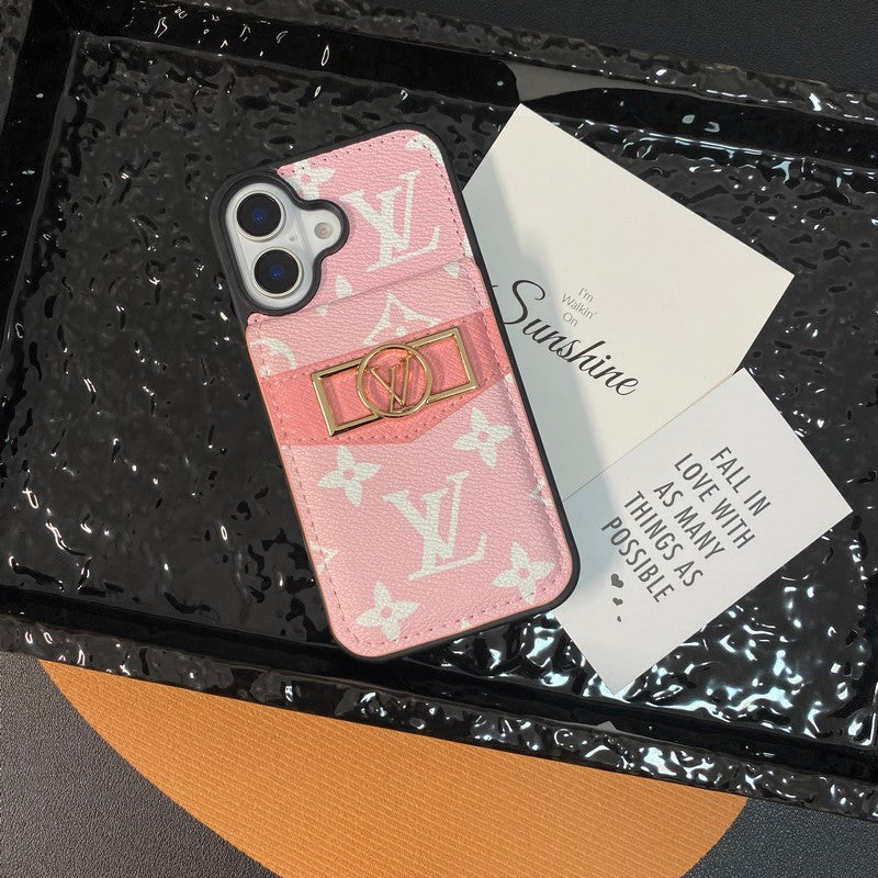 Bolsa de cartão luxuosa com logotipo dourado para iPhone