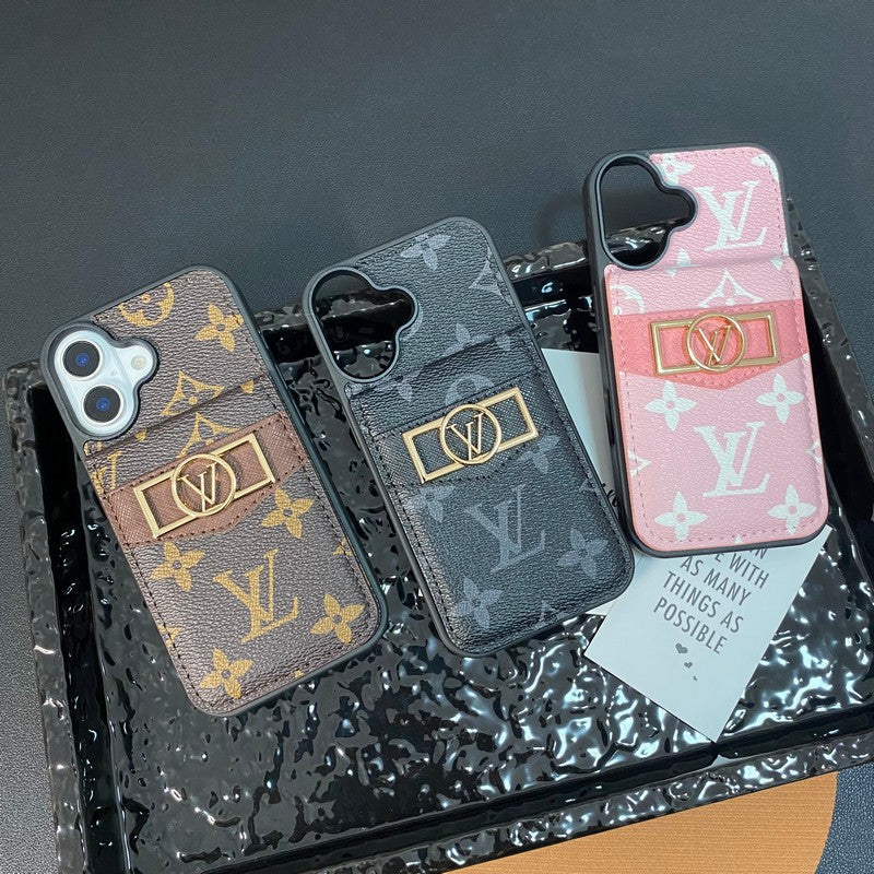 Bolsa de cartão luxuosa com logotipo dourado para iPhone
